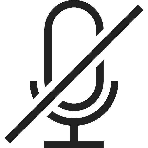 Audio Ban Media Microphone Alert Notification Svg File