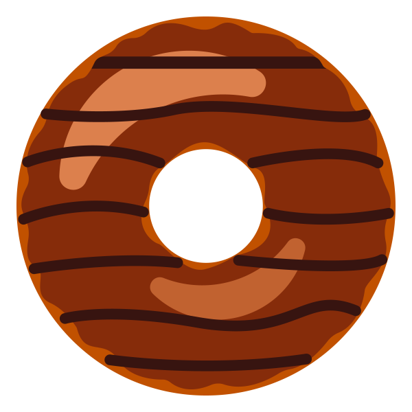 巧克力甜甜圈 Svg File