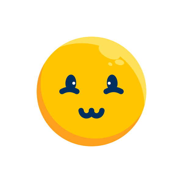 Emoticon Emotion Face Shy Smiley SVG File Svg File