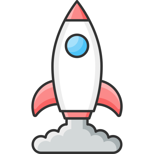 Launching Startup Rocket Svg File