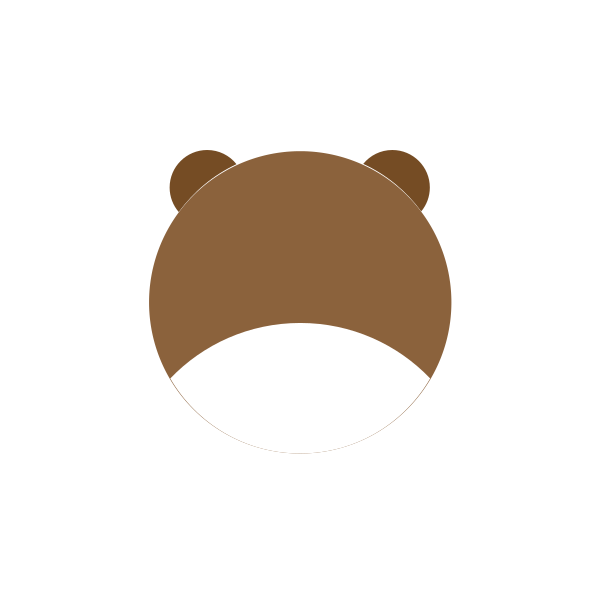 动物图标上色熊 Svg File