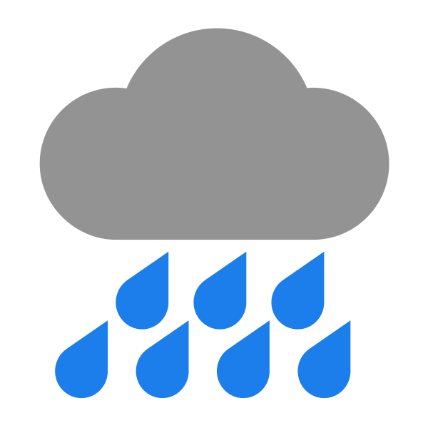 特大暴雨 Svg File