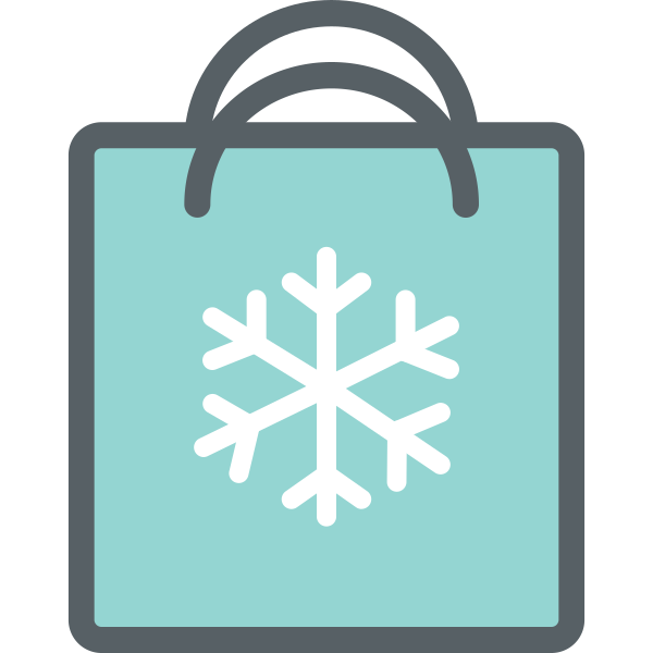 Winter Shopping Bag Svg File