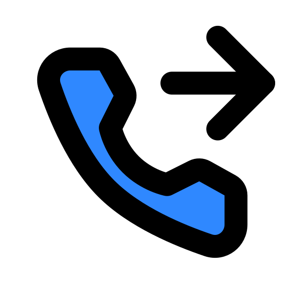 Phone Outgoing One Svg File