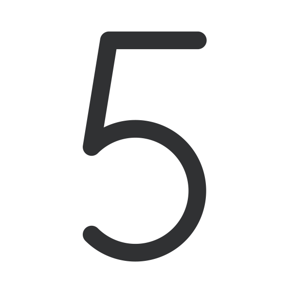 NumberFive Svg File