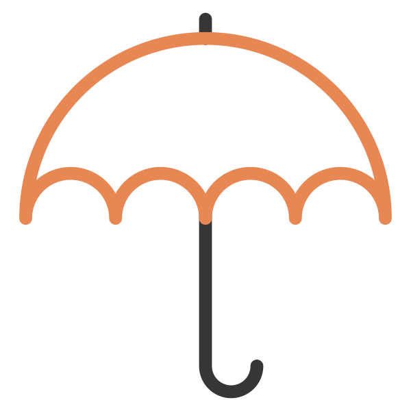 Autumn Handle Protection Rain Umbrella Weather Svg File