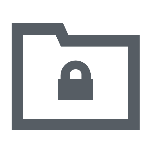 Lock Folder Svg File