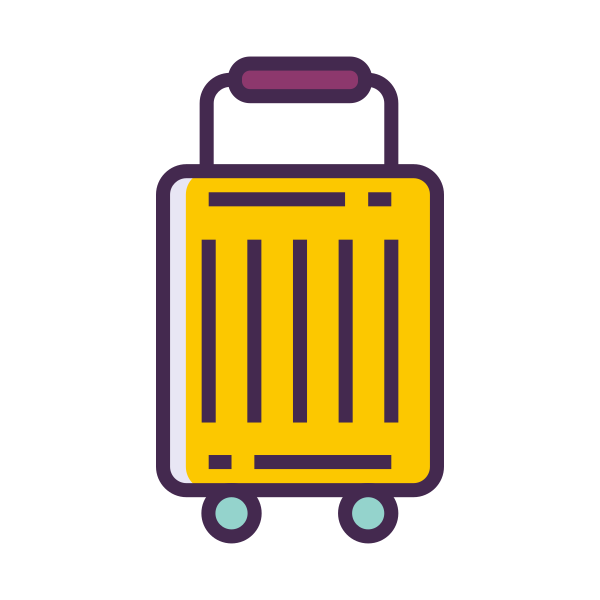 WheeledLuggage Svg File