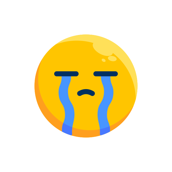 Crying Emoji Emoticon Emotion Expression Sad SVG File