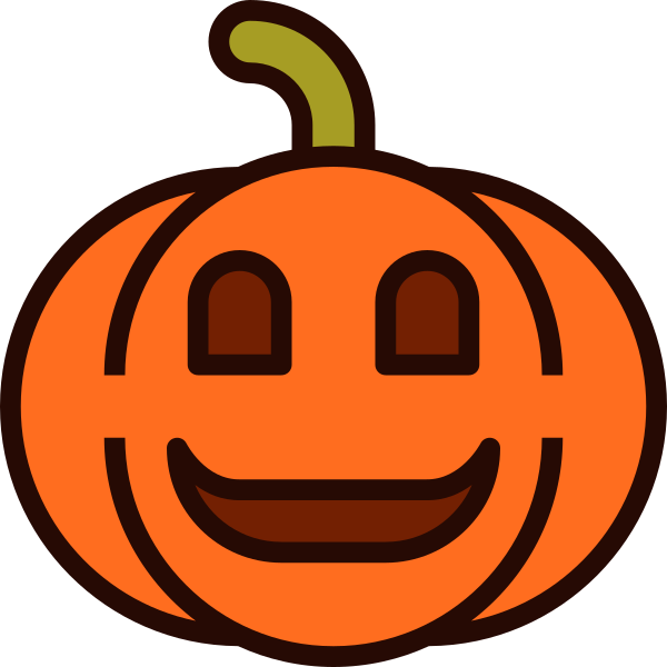 Emoji Pumpkin Halloween 2 Svg File