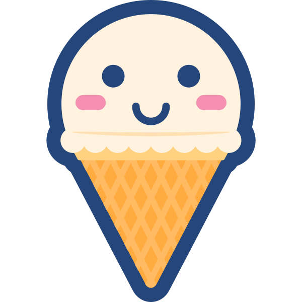 香草冰淇淋 Svg File