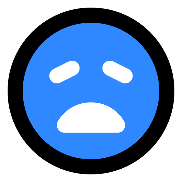 Weary Face SVG File Svg File