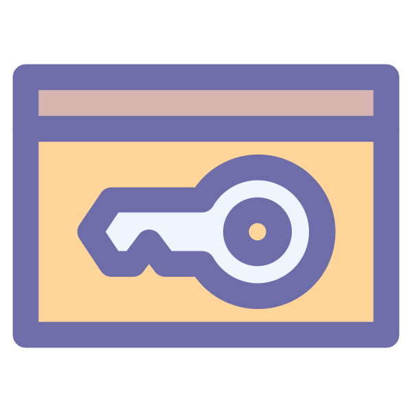 Card Door Key Lock Security Svg File
