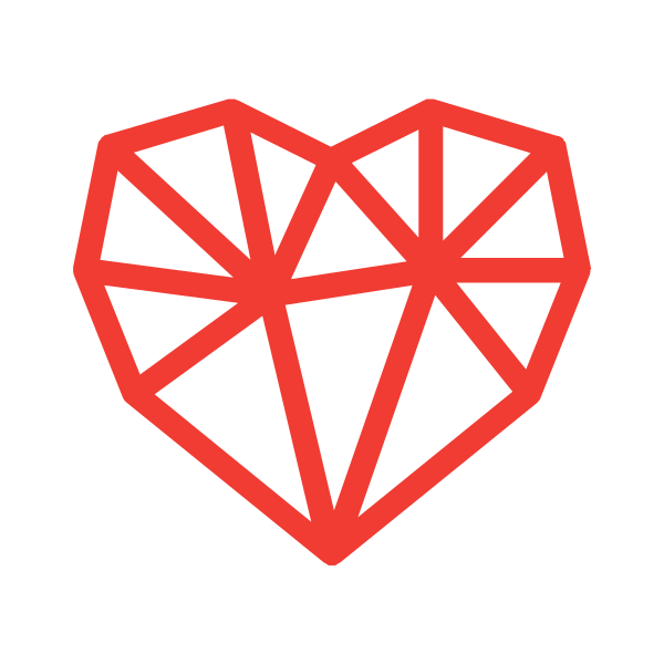 Geometric Heart Hearts 3 Svg File