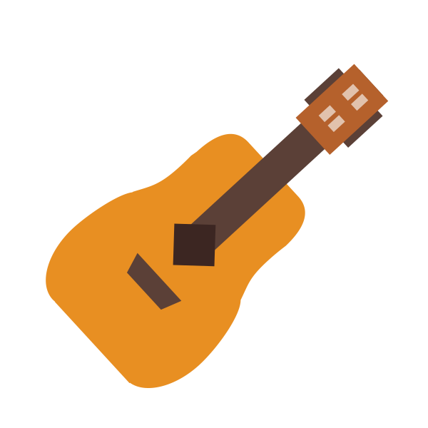 Wooden Guitar Svg File