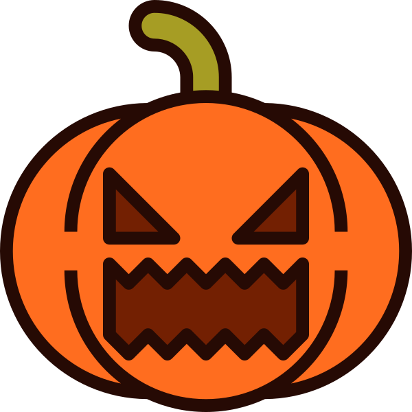 Emoji Pumpkin Halloween Angry Svg File