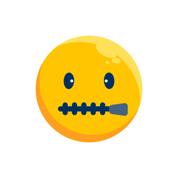 Emoticon Emotion Expression Face Silent Face SVG File