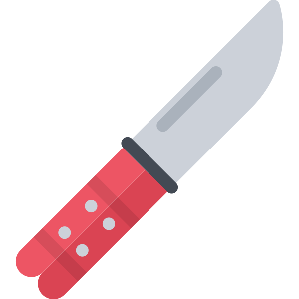 butterflyknife Svg File