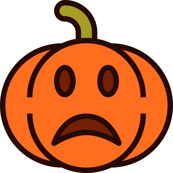 Emoji Pumpkin Halloween 25 Svg File