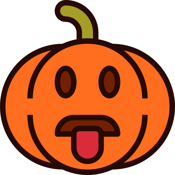 Emoji Pumpkin Halloween 8 Svg File