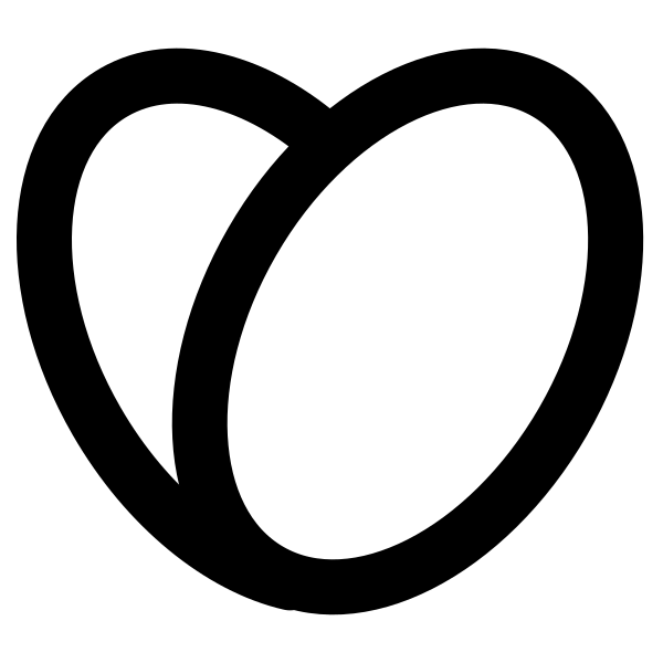 Oval Love Two Svg File