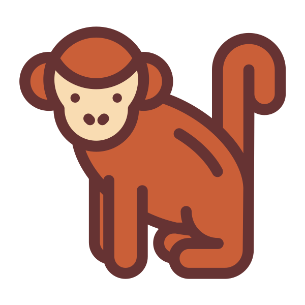 猴子 Svg File