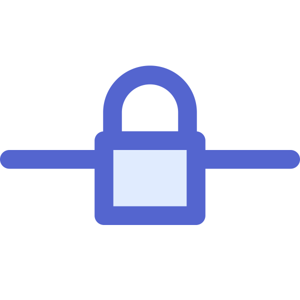 Sharp Icons Network Lock Svg File