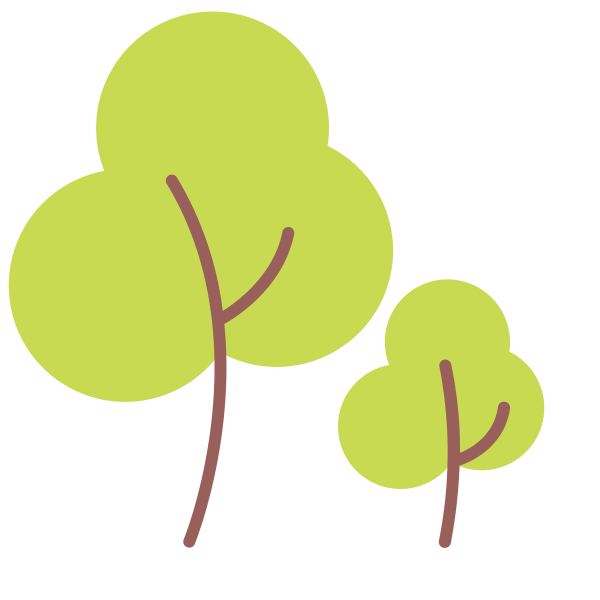 Green Nature Round Tree Svg File