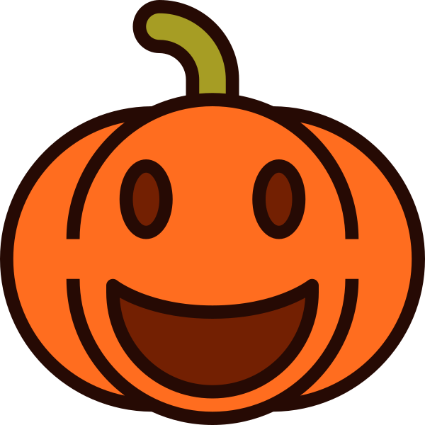 Emoji Pumpkin Halloween 45 SVG File Svg File