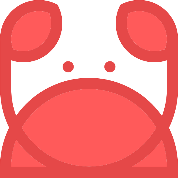 Icon Crab Coloured Svg File