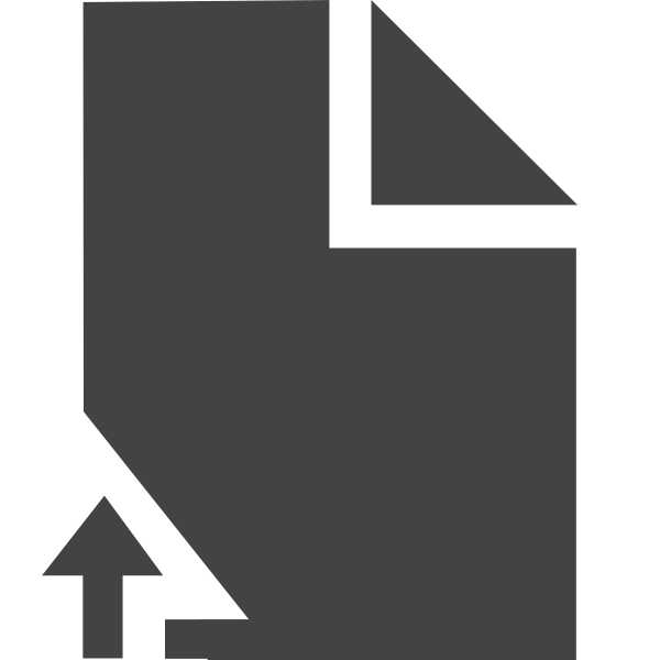 siglyphdocumentarrowup Svg File