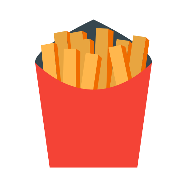 French Fries Svg File