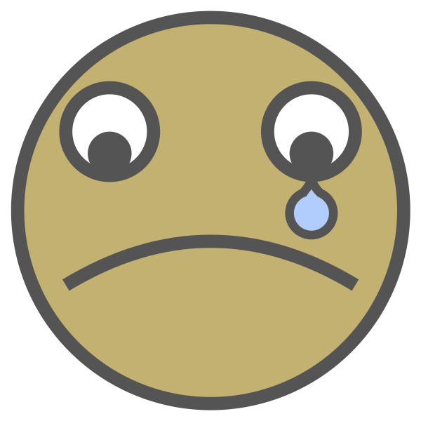 Face Crying Svg File