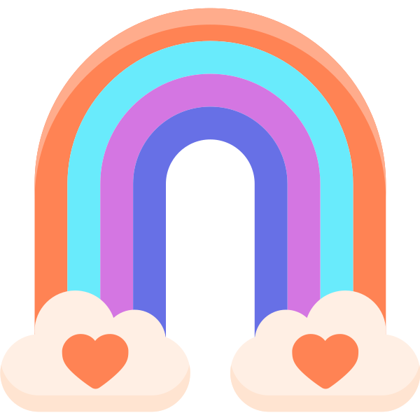 Rainbow Of Love Svg File