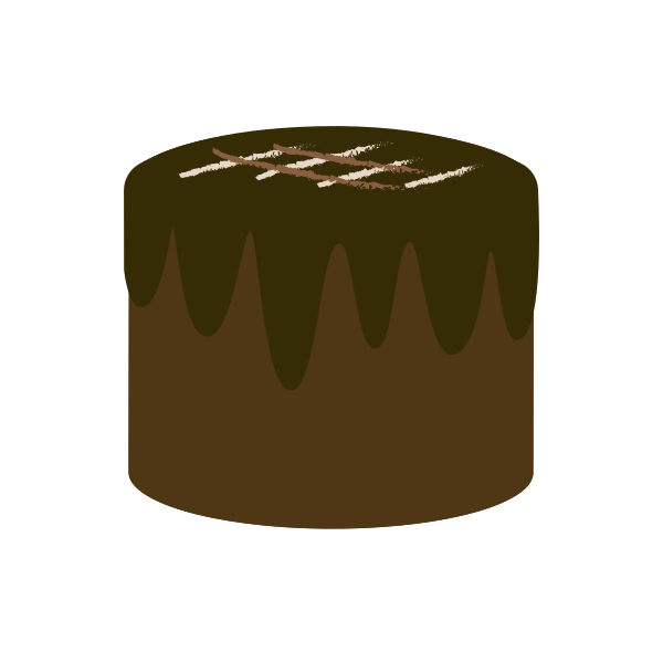 巧克力蛋糕 Svg File