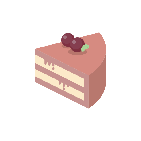 蓝莓蛋糕 Svg File