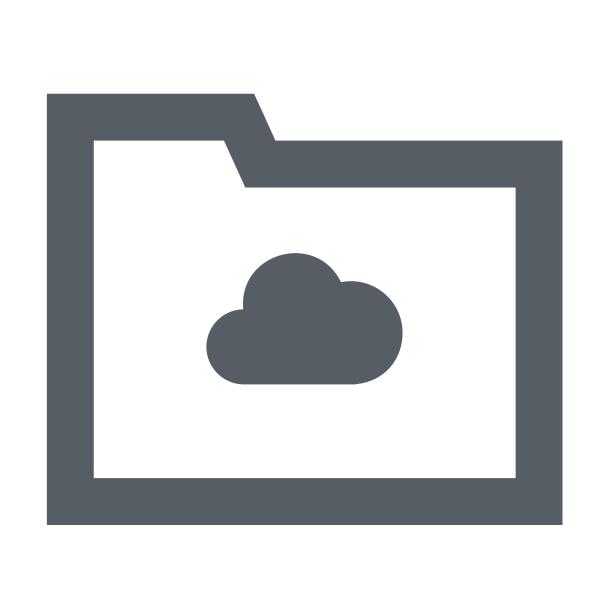 Cloud Folder Svg File