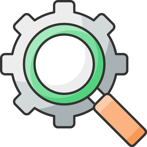 Search Optimization Magnifying Glass Svg File