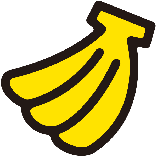 香蕉水果甜点 Svg File
