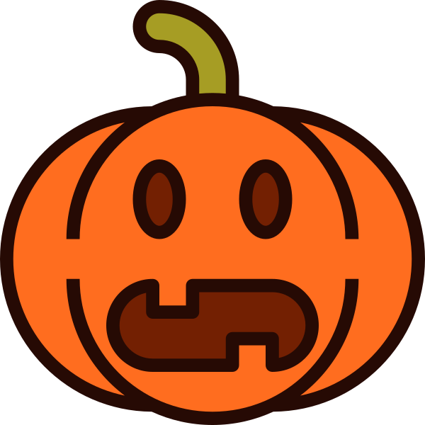 Emoji Pumpkin Halloween 26 SVG File Svg File