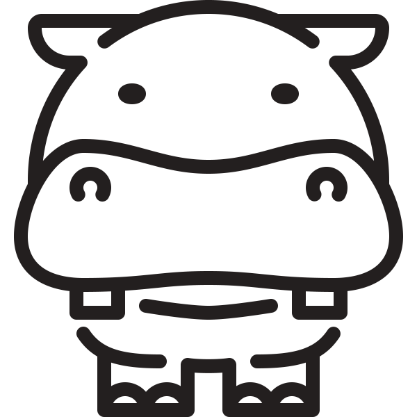 Hippo Svg File