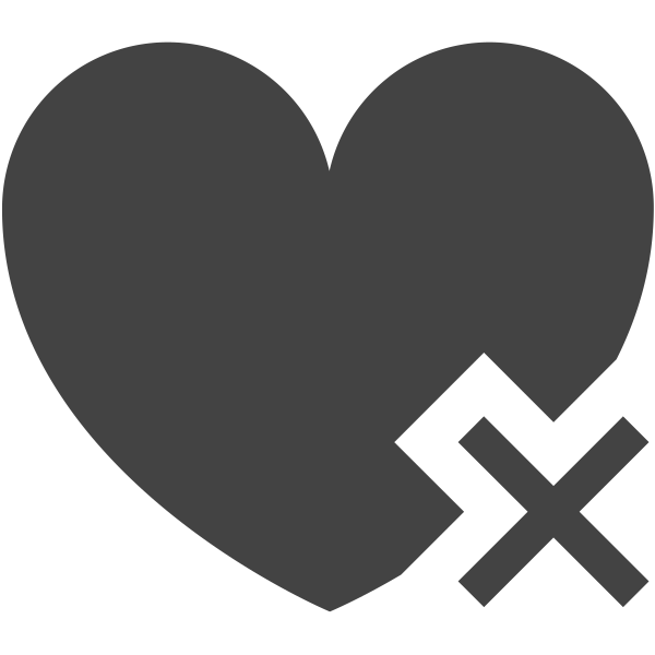 siglyphheartdelete Svg File