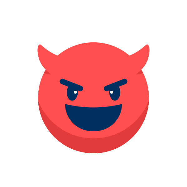 Emoticon Emotion Expression Laugh Evil Sad SVG File