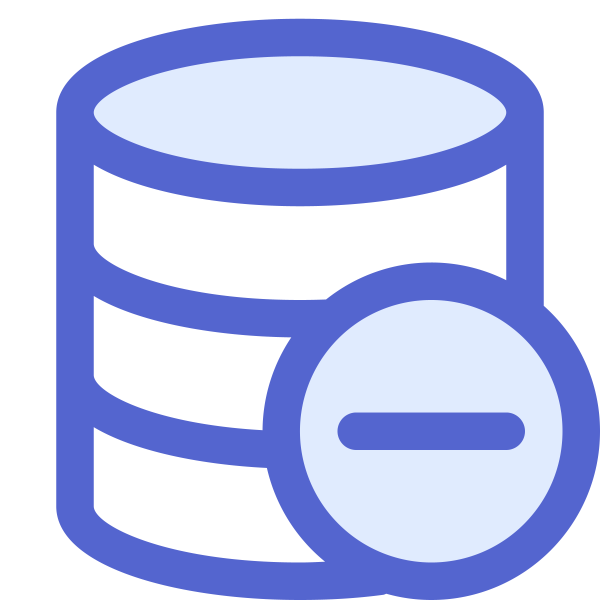 Sharp Icons Remove Database Svg File