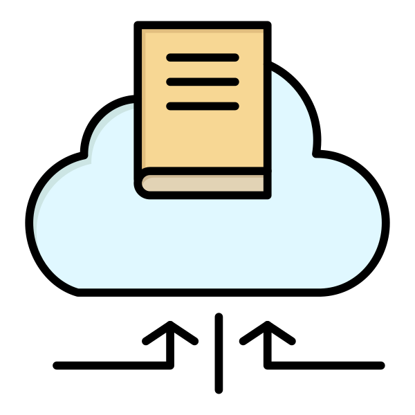 Arrow Book Cloud Svg File