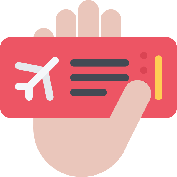 airplanetickethand Svg File