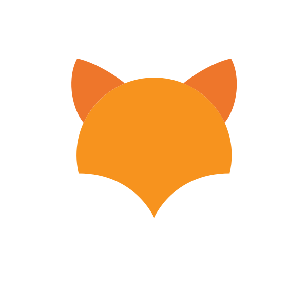 动物图标上色狐狸 Svg File