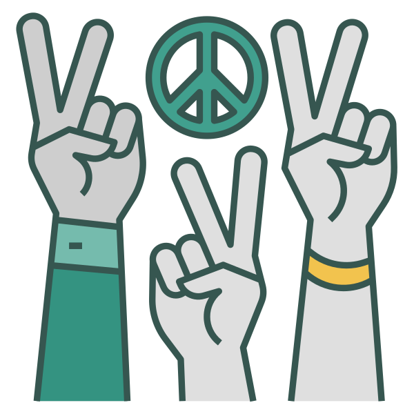 Peace Liberty Peace Hand
