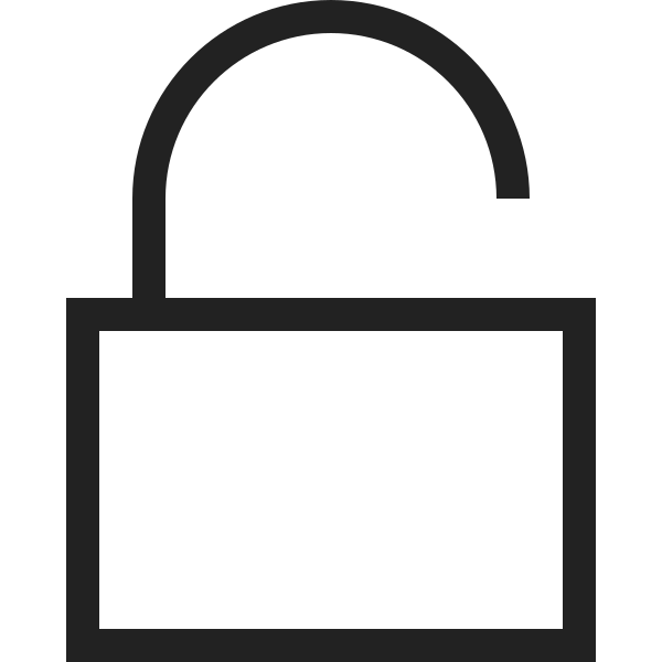 Open Padlock Protection Security Alert Notification Svg File