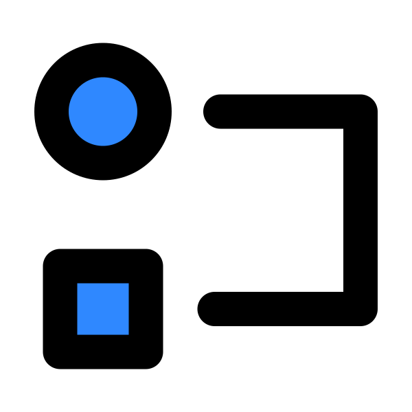 Rectangular Circular Connection Svg File